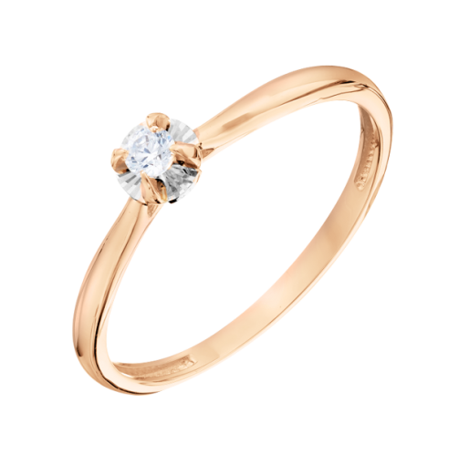 Women's ring with a diamond 