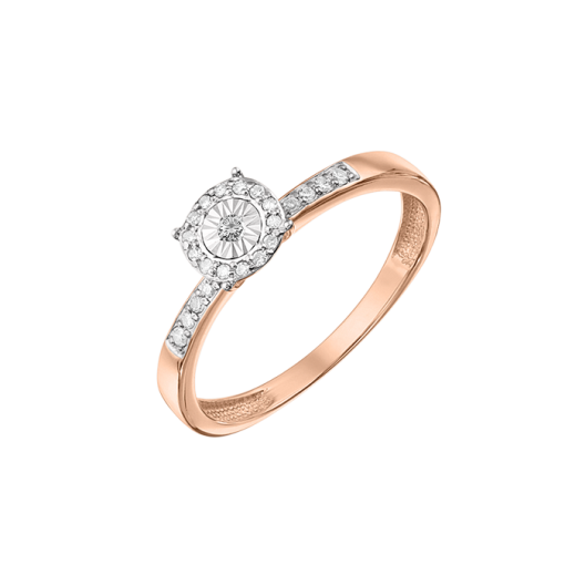 Women's ring with diamonds 