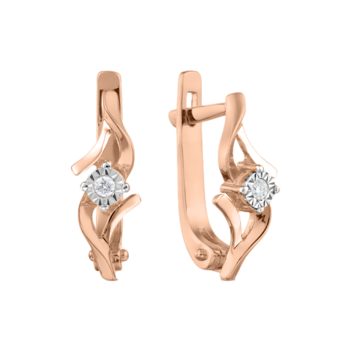 Earrings with diamonds 