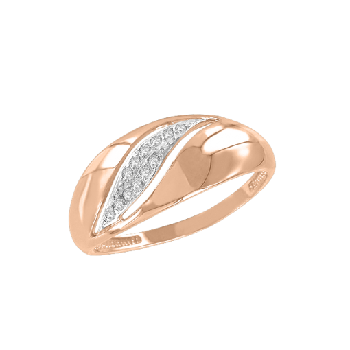 Women's ring with zirconia 