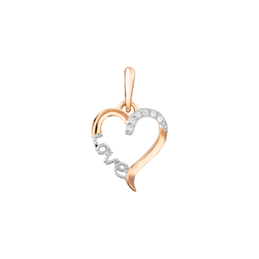 Pendant Heart with zirconia 