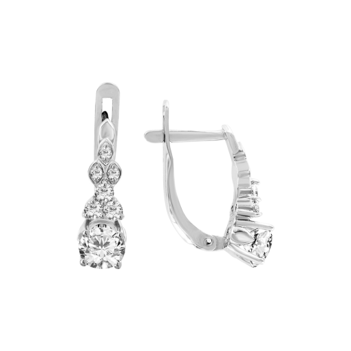 Earrings with zirconia Swarovski 