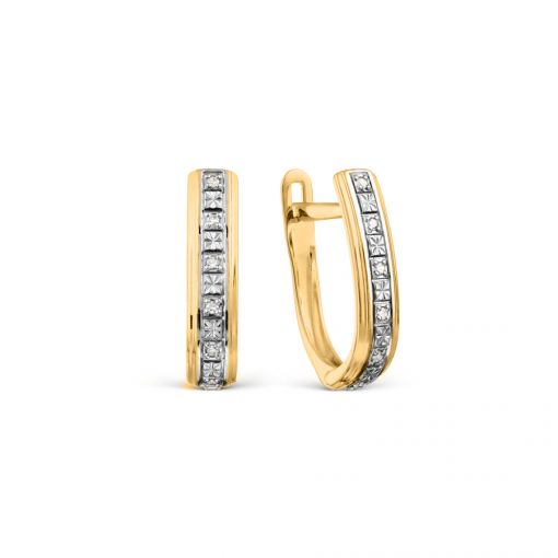 Earrings with diamonds 