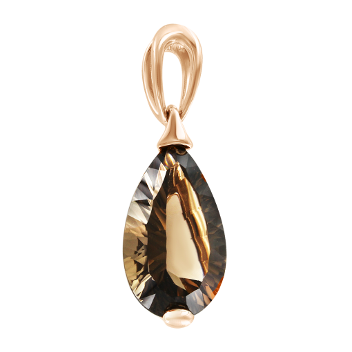 Pendant with smoky quartz 