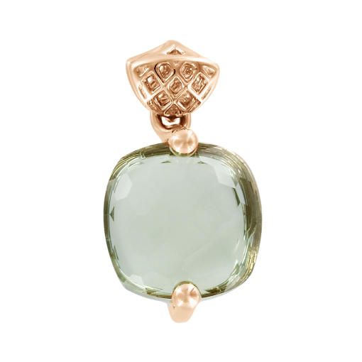 Pendant with green amethyst 