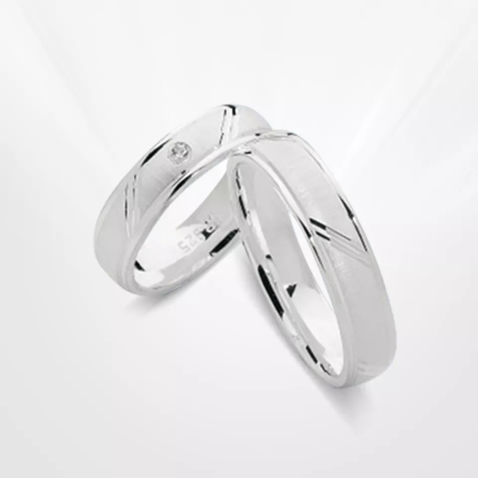 Обручальные кольца из серебра 925