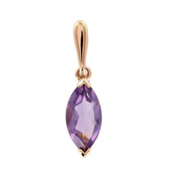 Pendant with amethyst 