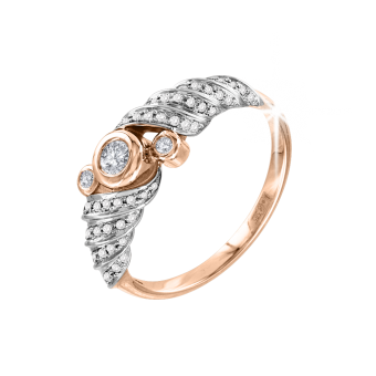 Women's ring with diamonds 