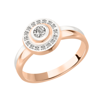 Women's ring with diamonds 