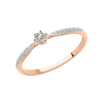 Women's ring with diamonds 