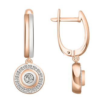 Earrings with diamonds 