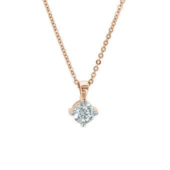Necklace with a diamond 