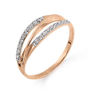 Women's ring with zirconia 