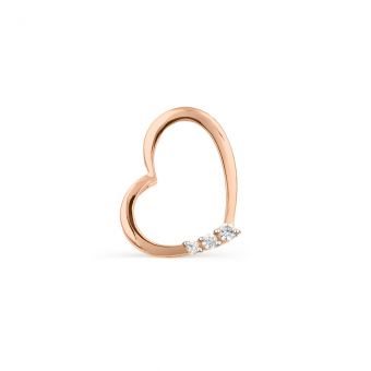 Pendant Heart with zirconia 