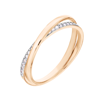 Women's ring with zirconia 