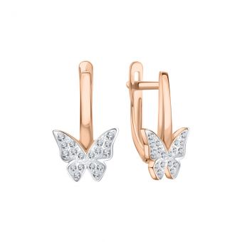 Earrings with zirconia 