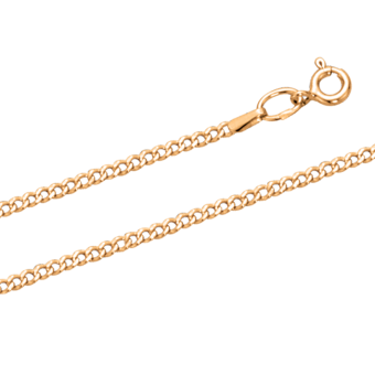 Yellow gold chain 45 cm