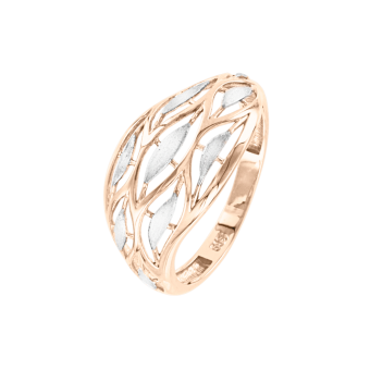 Women's ring with filigree patterns 