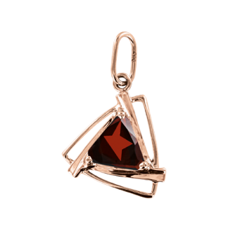 Pendant with garnet 