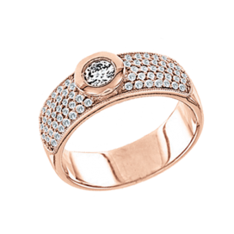 Women's ring with diamonds 