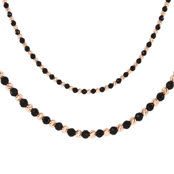 Necklace or bracelet with onyx bracelet 19 cm