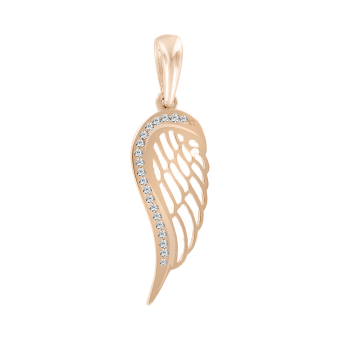 Pendant - Wing with zirconia 
