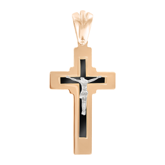 Anhänger – Kreuz mit Emaille 