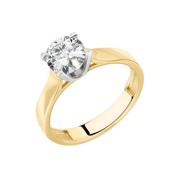 Women's ring with zirconia 