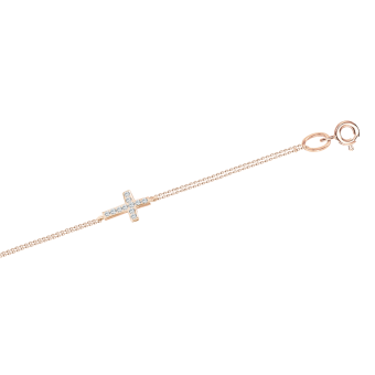 Bracelet with pendant - cross 