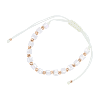 Armband mit Rotgold und Keramik 