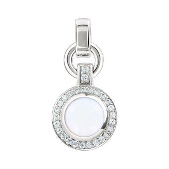 Anhänger mit Opal und Zirkonia 