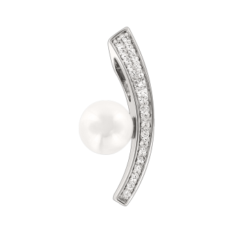 Anhänger mit Perle und Zirkonia 