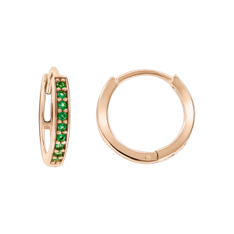 Earrings with zirconia 