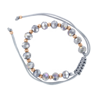 Bracelet with red gold beads 
