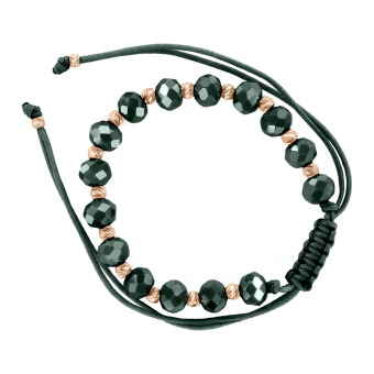 Bracelet with red gold beads 