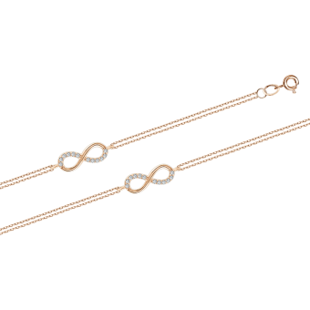 Bracelet - "Infinity" with zirconia 