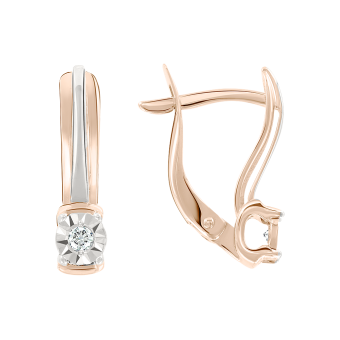 Earrings with diamonds 