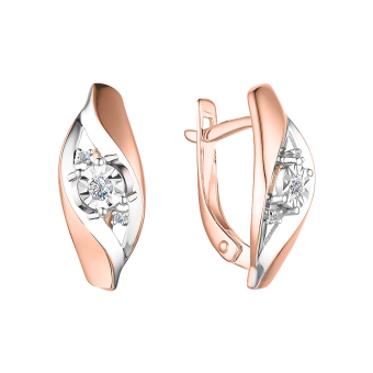 Earrings with diamonds 
