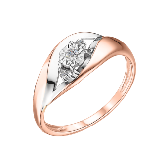 Women's ring with diamonds 