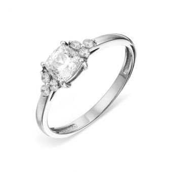 Women's ring with zirconia 