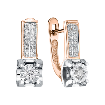 Earrings with diamonds 