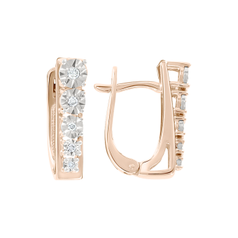 Earrings with diamonds 