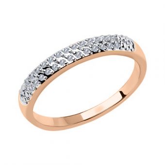 Women's ring with diamonds 