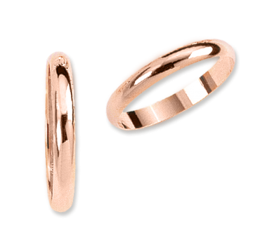 Wedding rings red gold