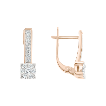 Earrings with diamonds 