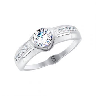 Women's ring with Swarovski zirconia 