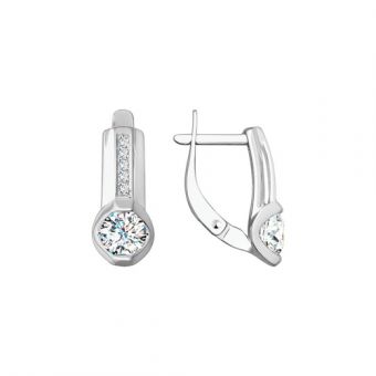 Earrings with zirconia Swarovski 