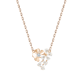 Necklace with zirconia Swarovski 45 cm