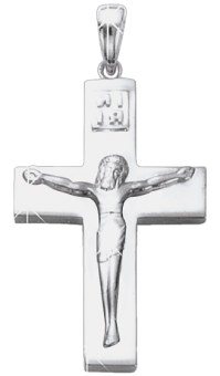 Pendant cross with engraving 