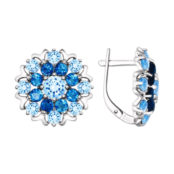 Ohrringe mit London Blue Topas 